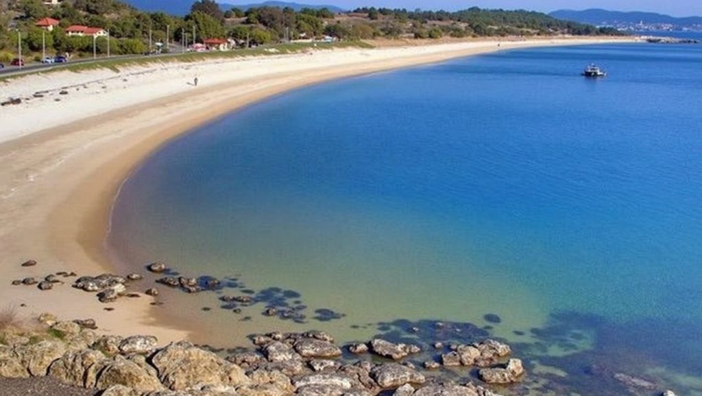 Vista del entorno de Careixo, Boiro, A Coruña