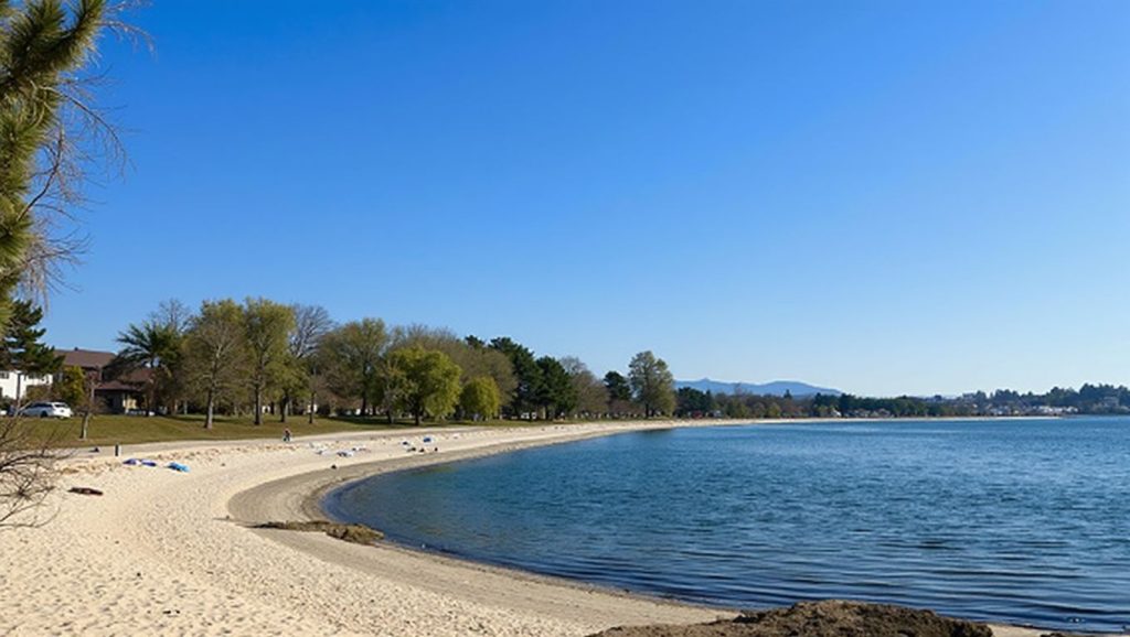 Vista amplia de Careixo en Boiro, A Coruña