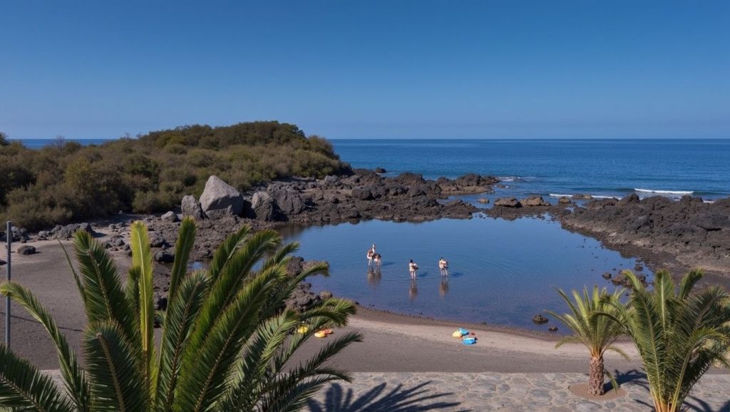 Arena volcánica de Charco del Conde, Valle Gran Rey (La Gomera)