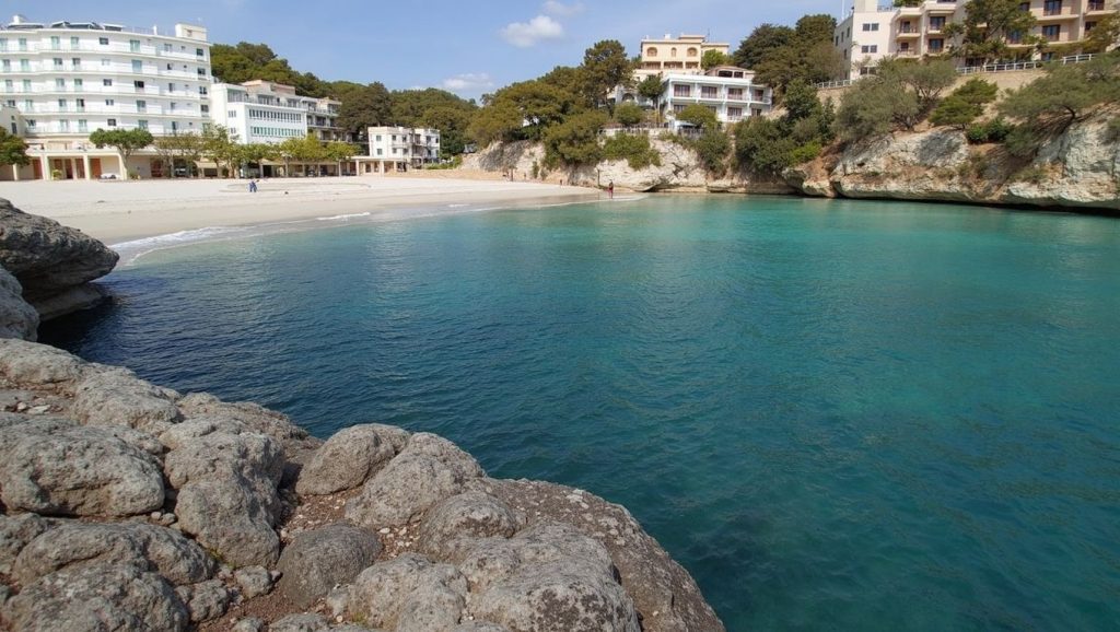 Vista del litoral en Es Maquer, Santanyí