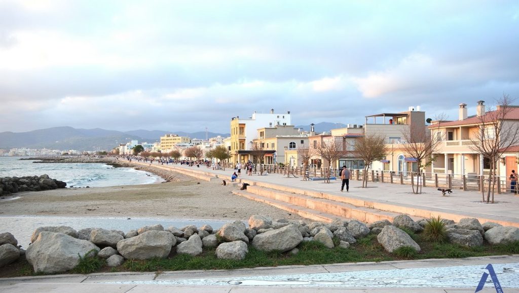 Arena y orilla en Es Portitxolet, Palma, Mallorca