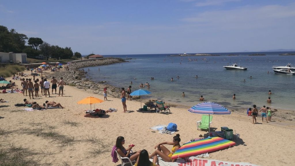 Panorámica de Es Trenc con cielo despejado, Campos