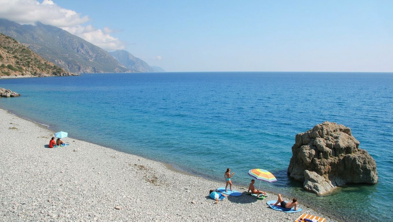 Sougia Beach en el sur de Creta con acceso por barco
