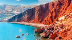 Playa Roja (Santorini, Grecia)