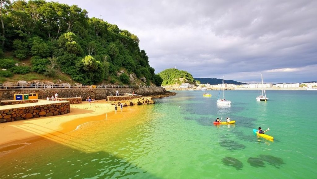 Playa de la Isla de Santa Clara - Donostia-San Sebastián, Gipuzkoa