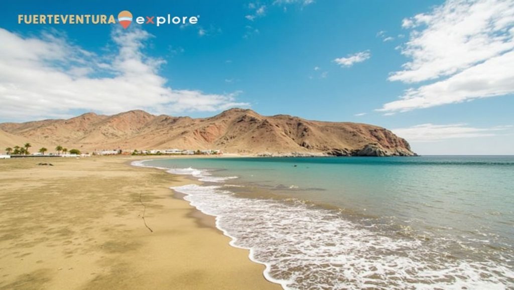 Arena y orilla en Cala de las Playas, Gran Tarajal, Canarias