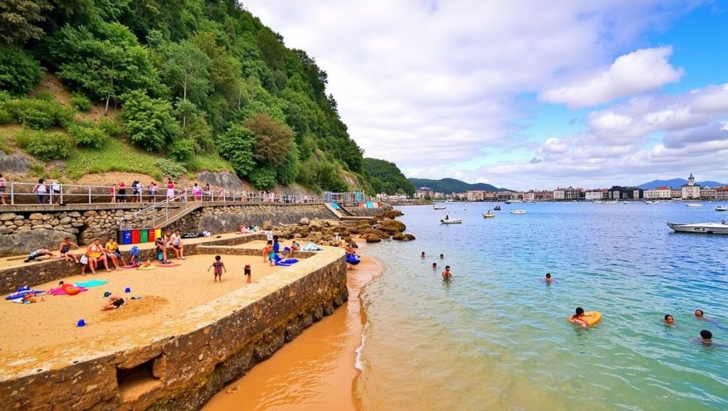 Playa de la Isla de Santa Clara - Donostia-San Sebastián, Gipuzkoa