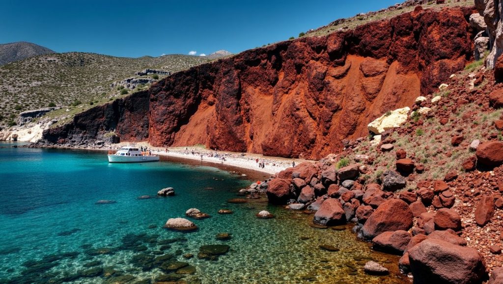 Playa Roja - Santorini, Grecia