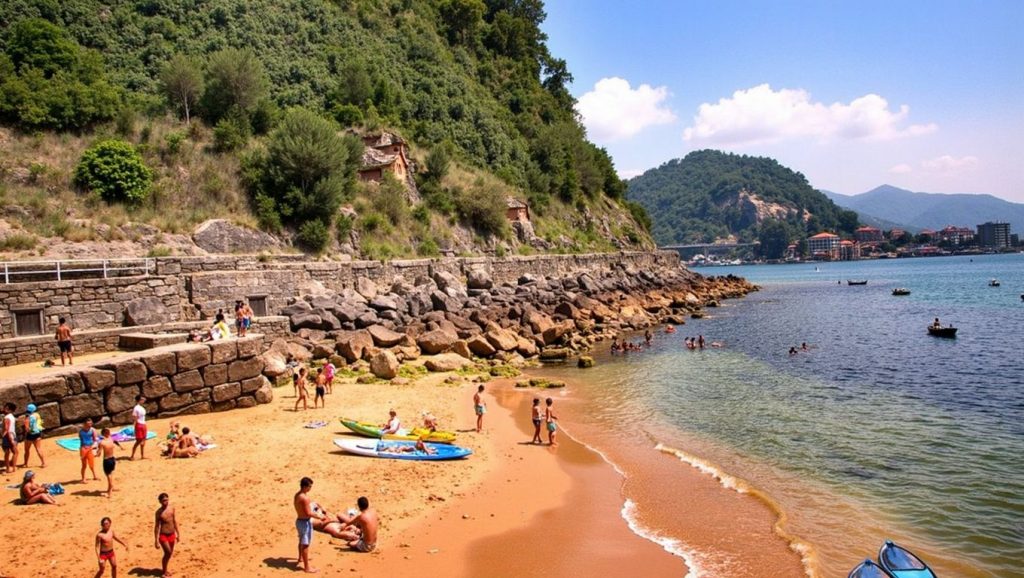 Playa de la Isla de Santa Clara - Donostia-San Sebastián, Gipuzkoa