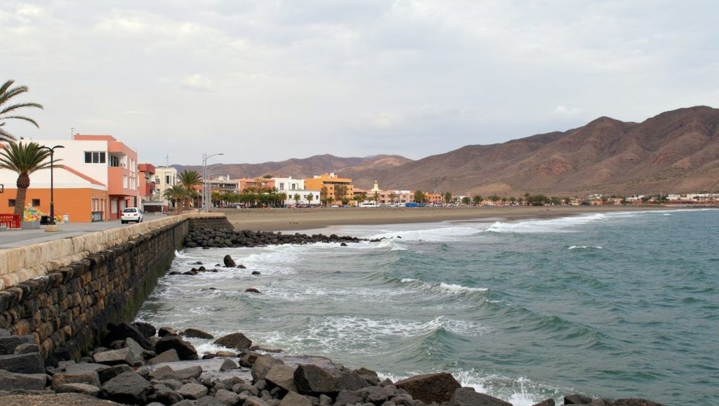 Textura de arena en James, Gran Tarajal, Canarias
