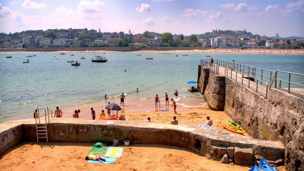 Playa de la Isla de Santa Clara - Donostia-San Sebastián, Gipuzkoa