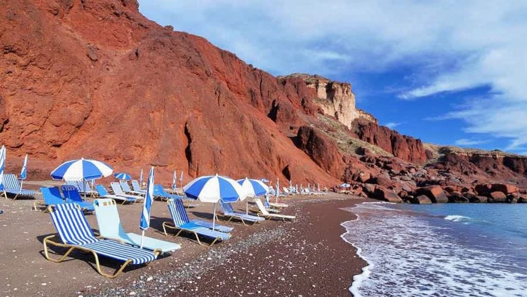 Playa Roja - Santorini, Grecia