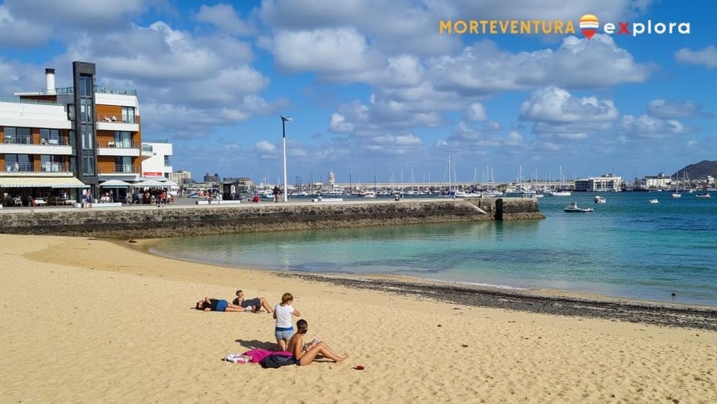 Panorámica completa de Punta Gorda, playa de La Oliva