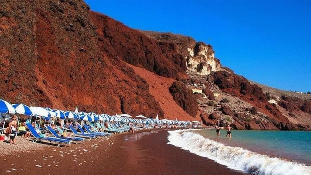Playa Roja - Santorini, Grecia