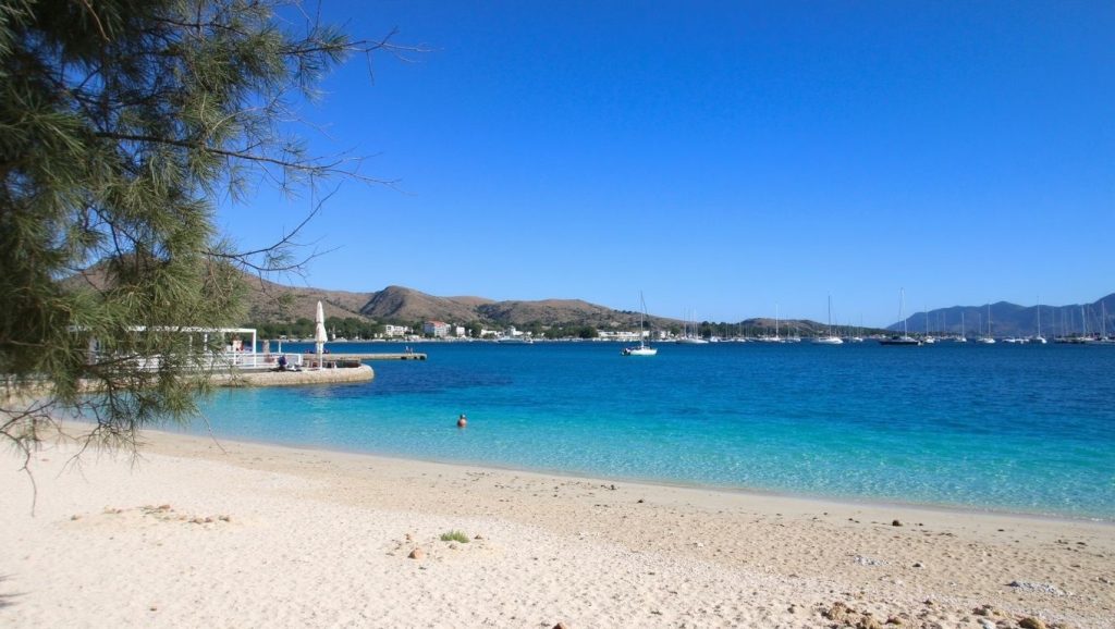 Textura de arena en Font de Cala Bóquer, Pollença, Mallorca