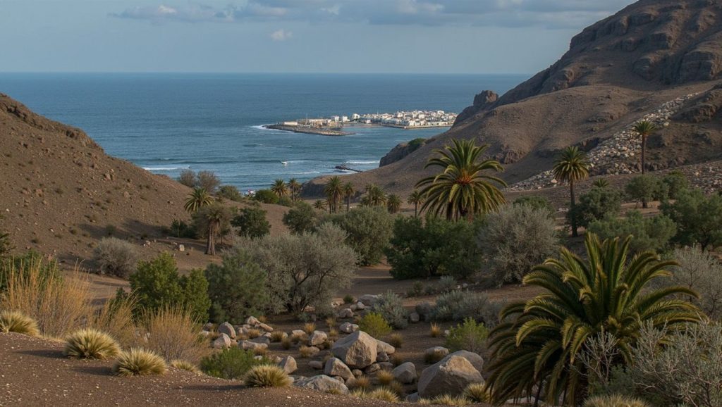 Entorno natural de Guayedra en Gran Canaria
