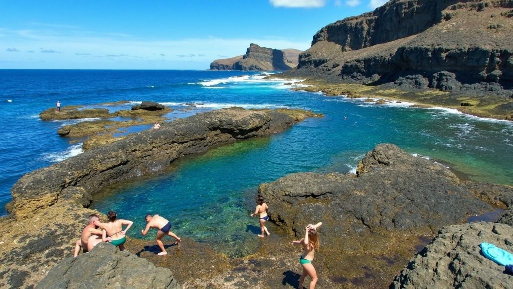 Aguas de La Caleta en Las Palmas de Gran Canaria (Gran Canaria)