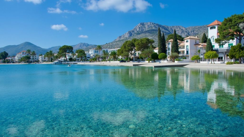 Agua y arena en La Platjola, Pollença