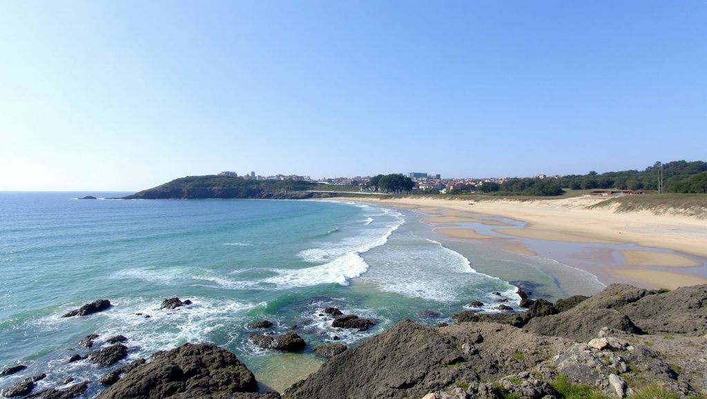 Ría y costa de Montalvo en Sanxenxo, Pontevedra