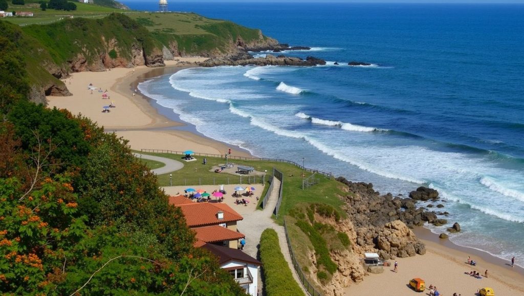 Olas y surf en Morís, Asturias (Asturias)