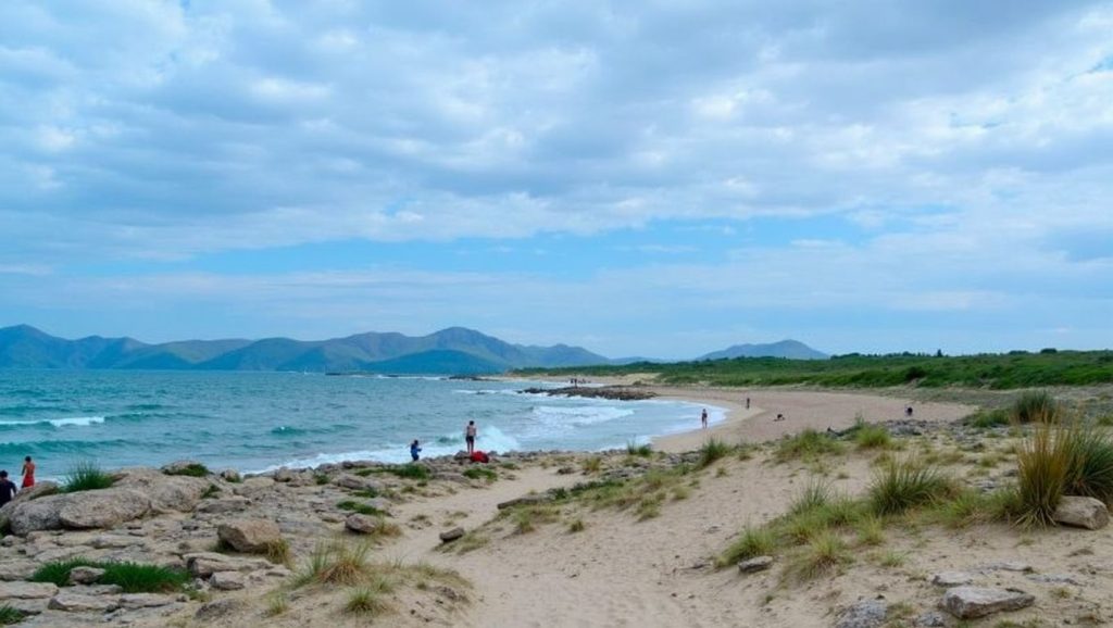 Amplio horizonte marino en Na Patana, Santa Margalida