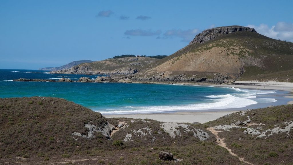 Amplia vista de O Areeiro da Braña, Galicia, A Coruña