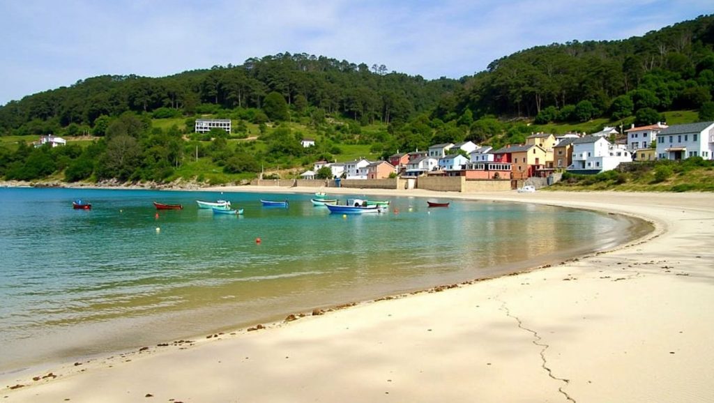 Vista general de O Areeiro da Braña, Galicia