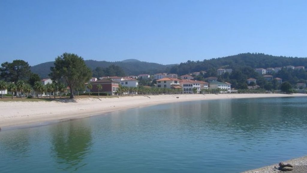 Entorno natural de O Areo do Esteiro en Pontevedra
