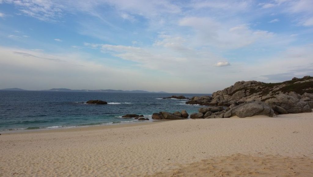 Ría y costa de O Vao do Cabo en Redondela, Pontevedra