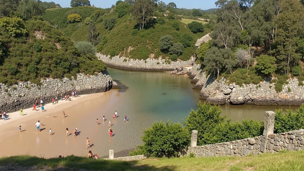 Ría y costa de Paya de la Acacia o Jorconera en Asturias, Asturias