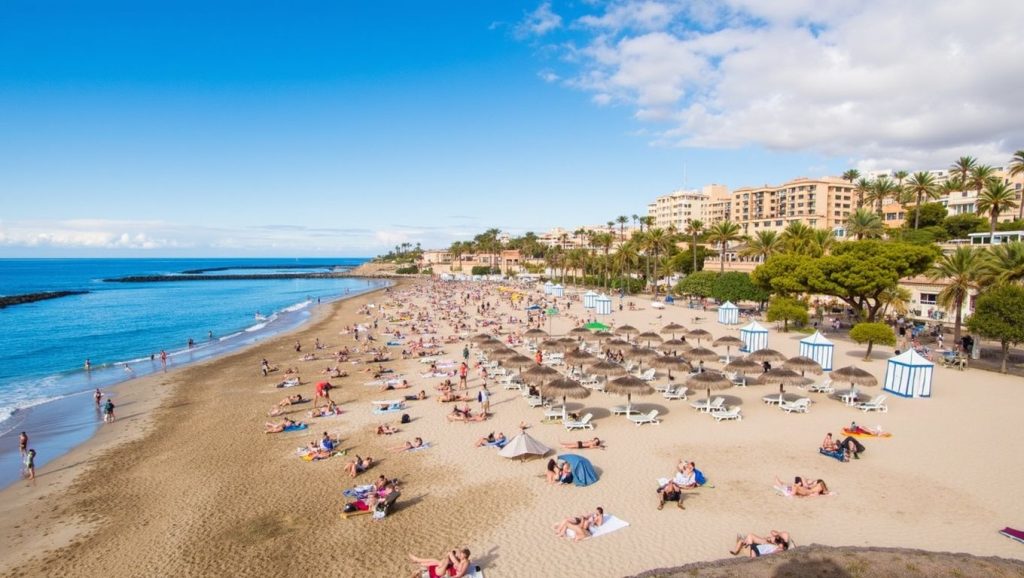 Aguas de plage en Adeje (Tenerife)