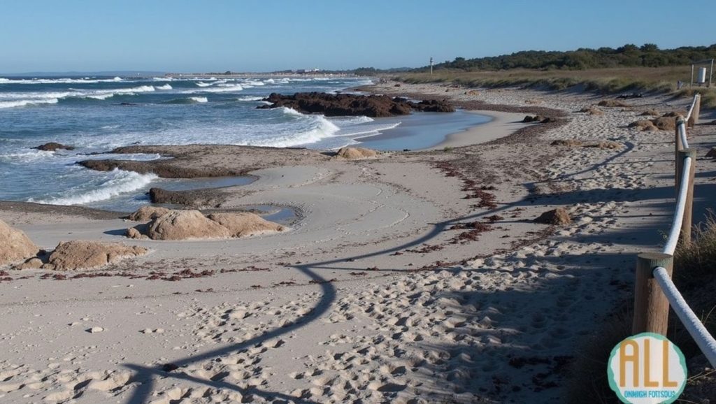 Vista del litoral en Platja Cavall d'en Borràs, Formentera