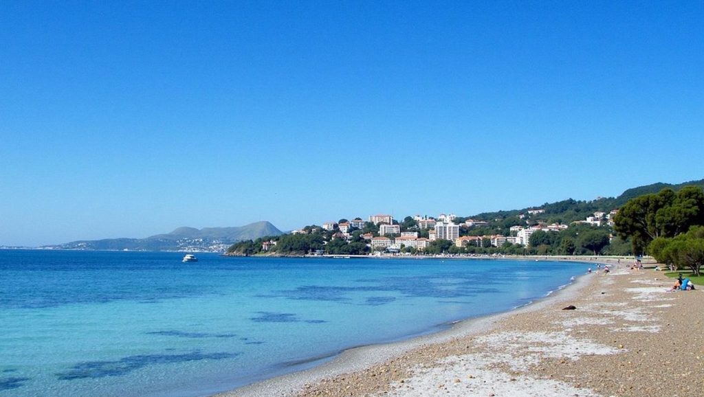 Playa Platja d'Alcanada desde la arena, Alcúdia, Mallorca