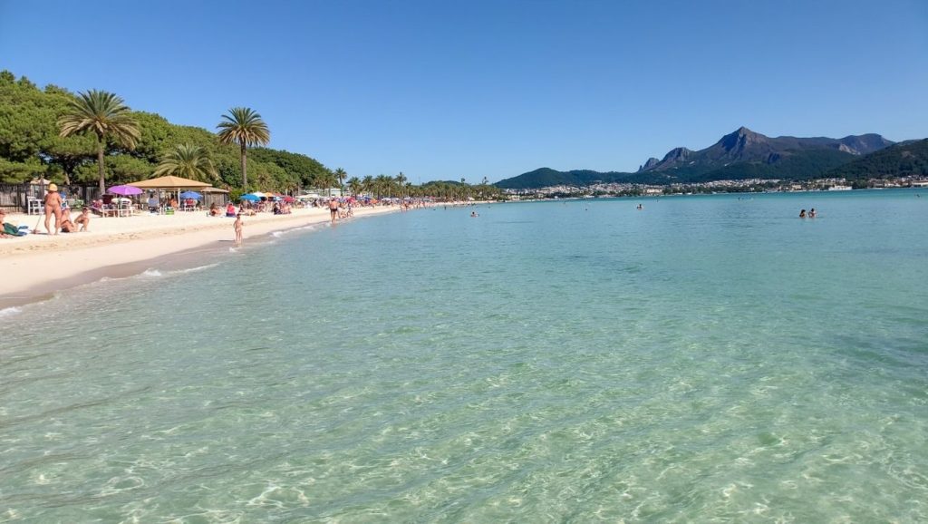 Vista del entorno de Platja d'Alcanada, Alcúdia, Mallorca
