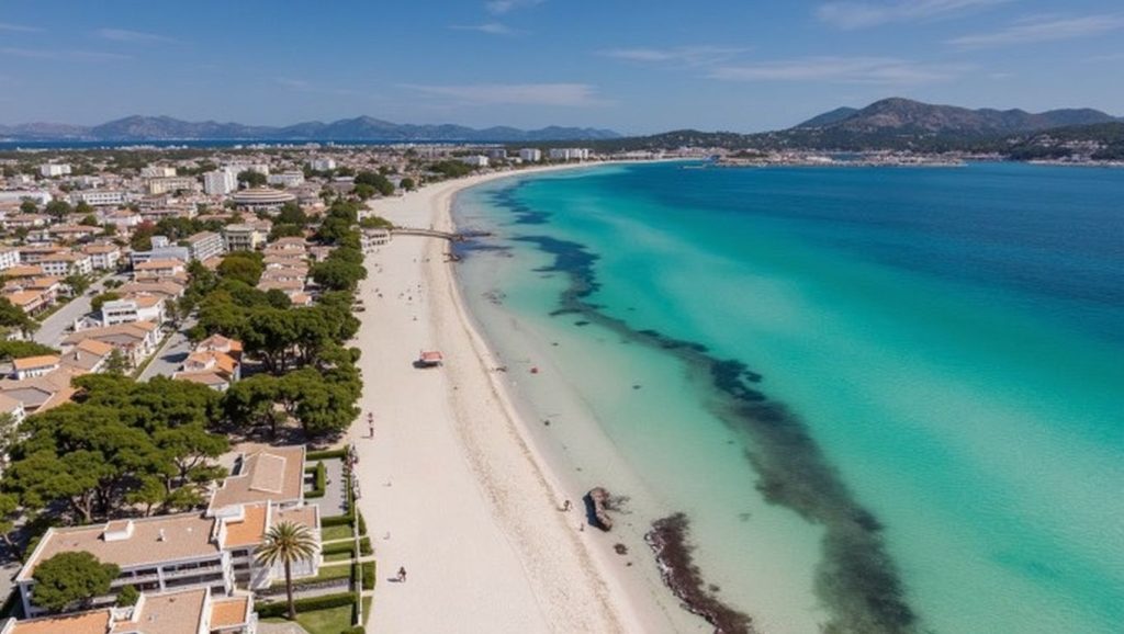 Vista general de Platja d'Alcanada, Alcúdia