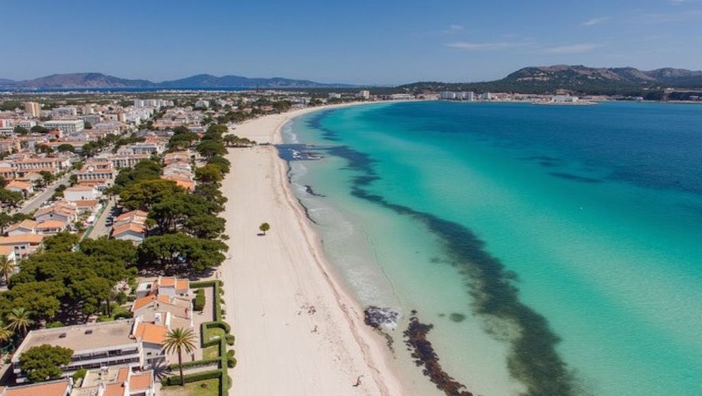 Vista general de Platja d'Alcanada, Alcúdia