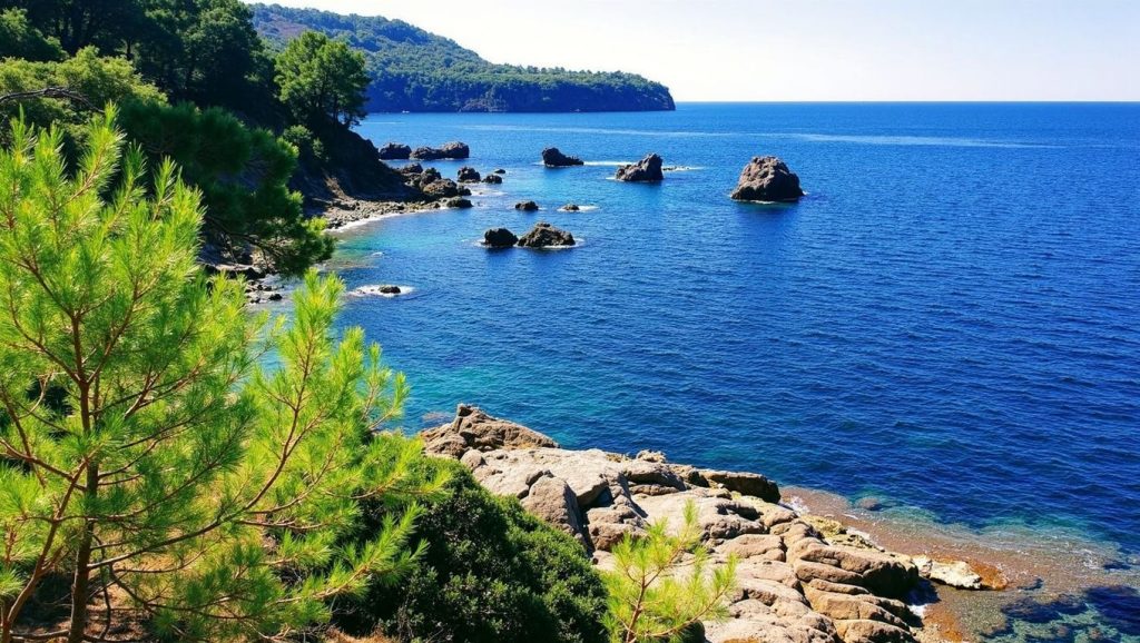 Arena fina en Platja d'en Repic, Sóller, Mallorca