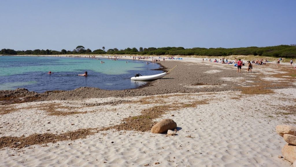 Arena fina en Platja d'es Carbó, Ses Salines, Mallorca