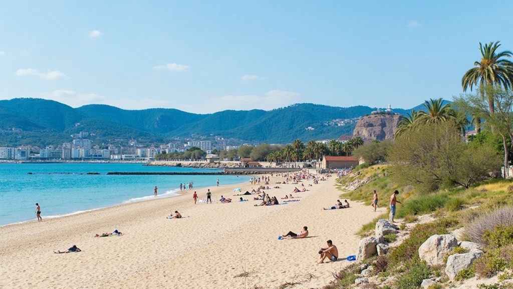 Playa Platja de Ca'n Pere Antoni desde la arena, Palma, Mallorca