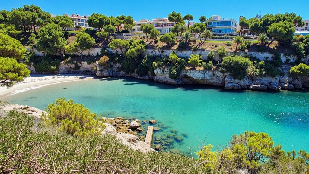 Vista de Platja de Cala Pi en Llucmajor, Mallorca