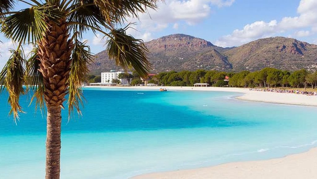 Playa Platja de Can Cullerassa en Alcúdia, Mallorca