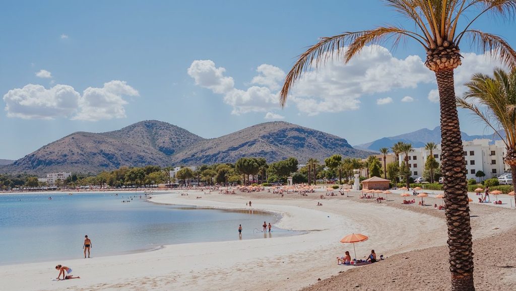 Detalle del agua en Platja de Can Cullerassa, Alcúdia, Mallorca