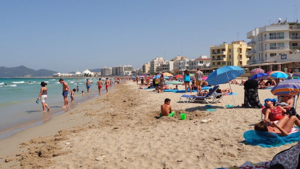Camino de acceso a Platja de Can Picafort, Santa Margalida, Mallorca