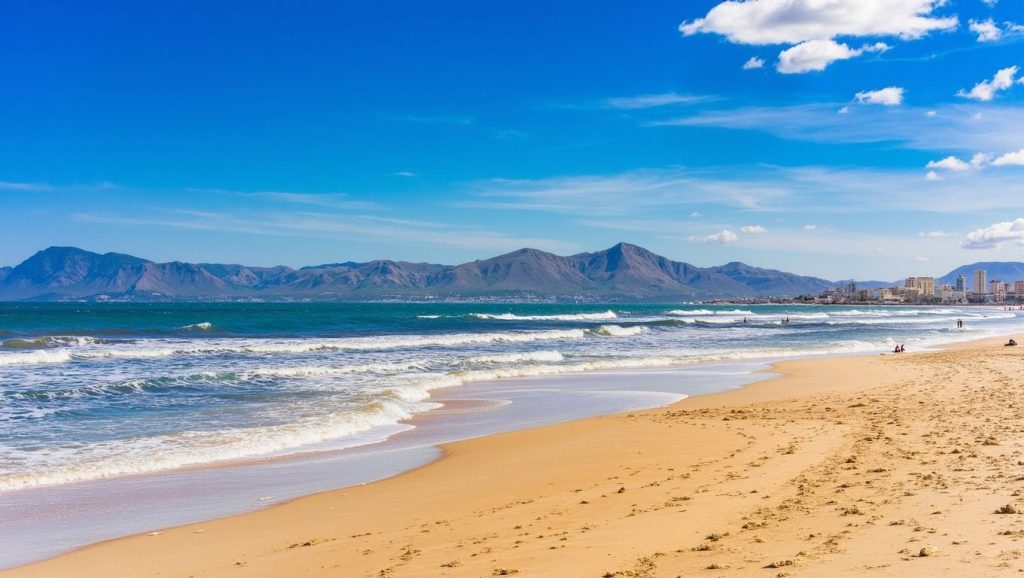 Amplio horizonte marino en Platja de Can Picafort, Santa Margalida