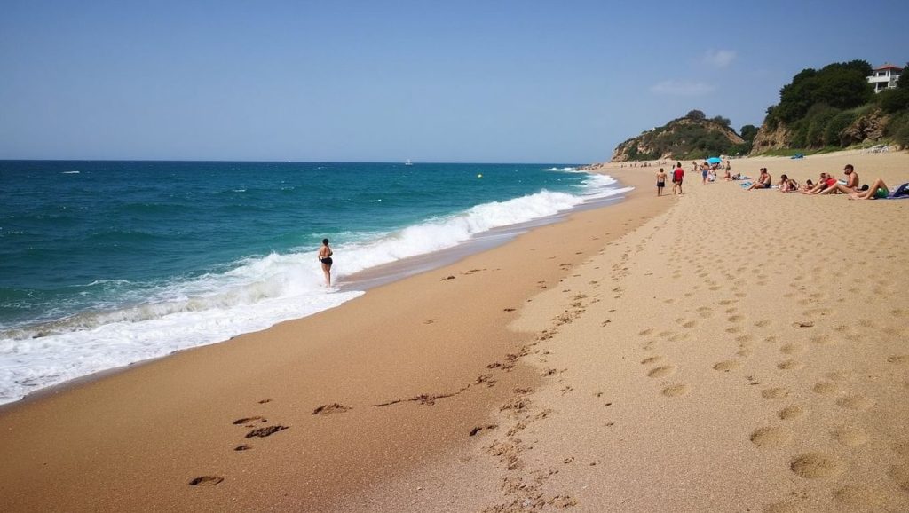 Vista de Platja de Canet desde la orilla, Canet de Mar