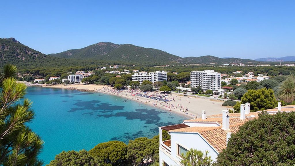 Acceso a platja de Canyamel desde el aparcamiento, Capdepera
