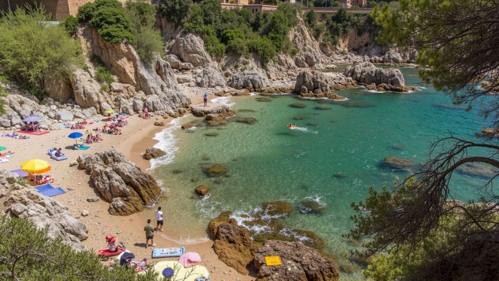 Camino de acceso a Platja de Canyelles, Sitges, Barcelona