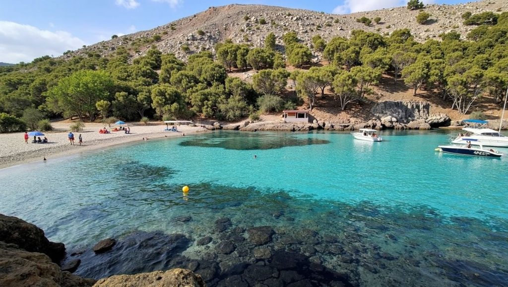 Costa de Pollença desde Platja de Formentor, Mallorca