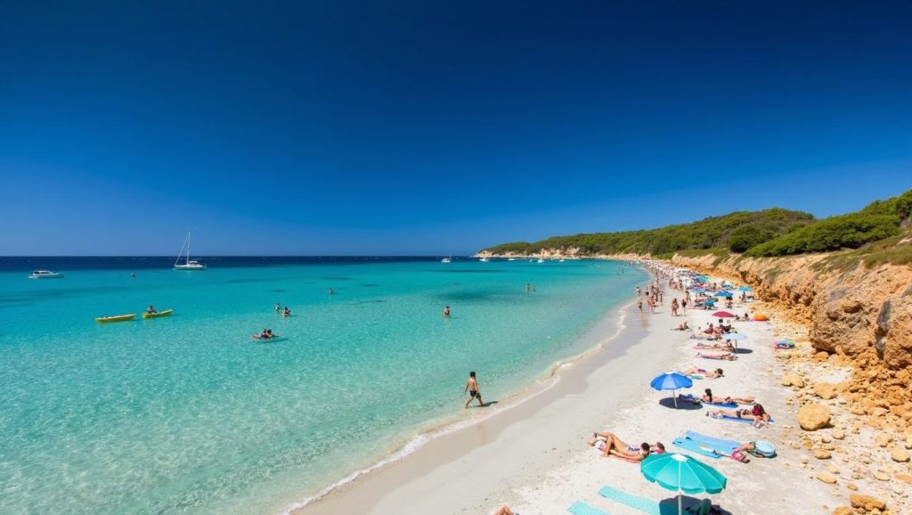 Vista de Platja de Formentor desde la orilla, Pollença