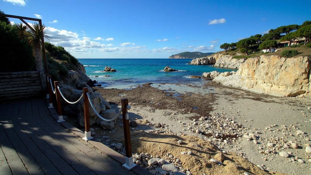 Panorámica de Platja de la Costa d'en Blanes con cielo despejado, Calvià